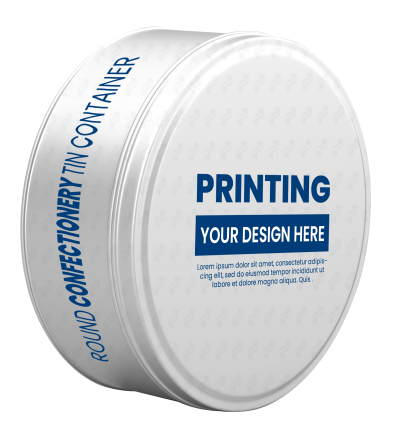 Hộp Thiếc Tròn In Bánh Kẹo (Lớn)